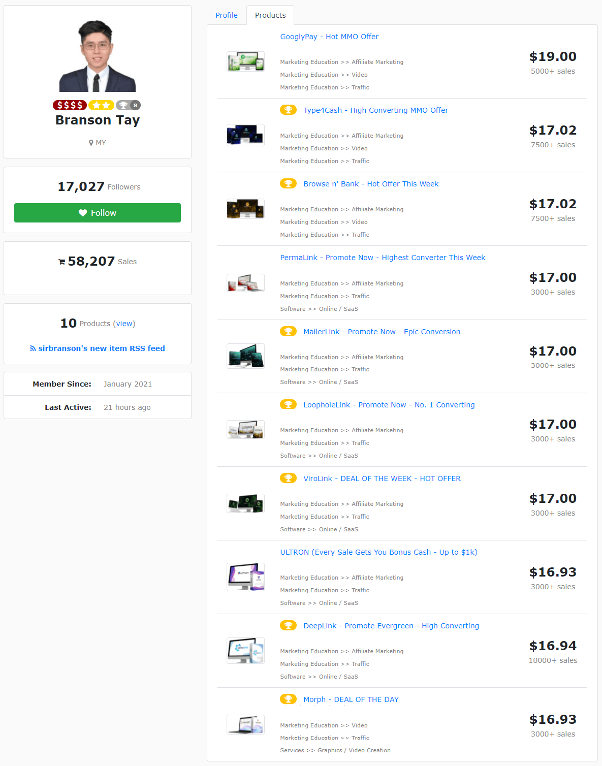 sirbranson-s-Profile-WarriorPlus